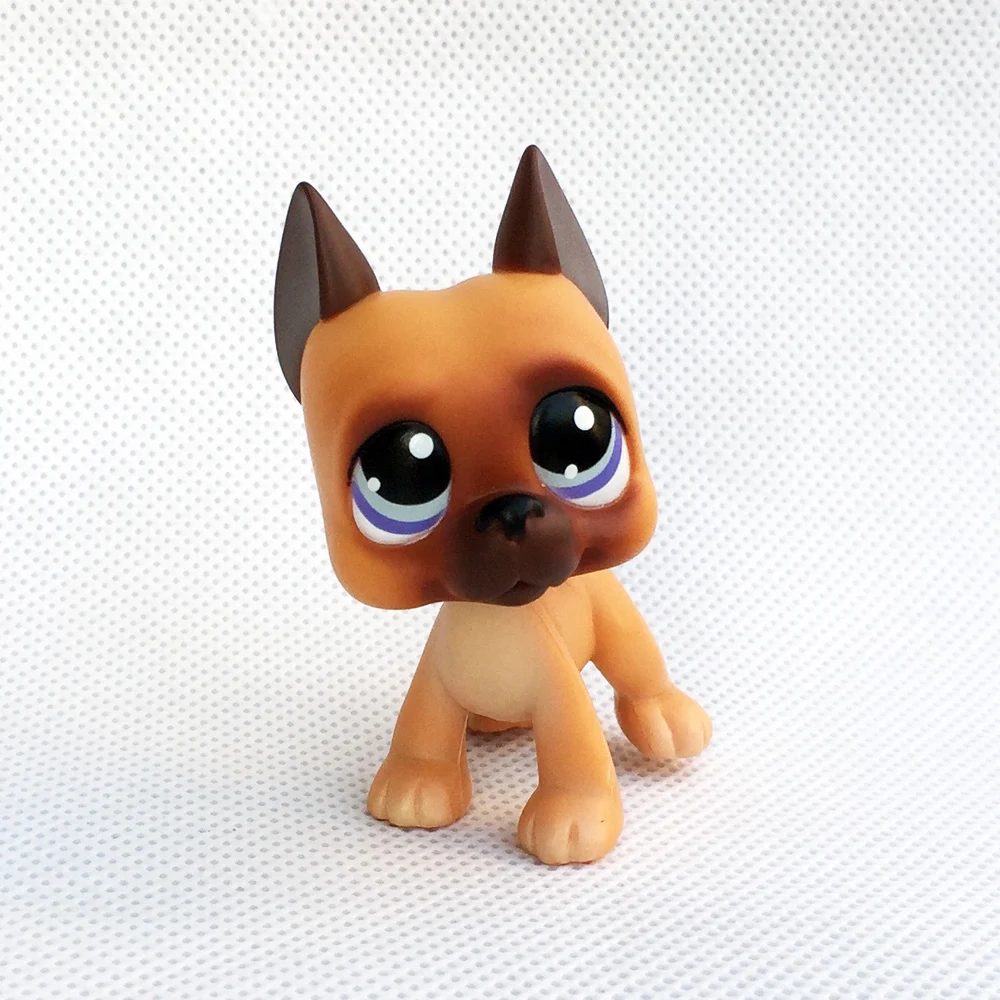 pet shop lps toys литл пет шоп игрушки лпс собака догов #244 большой Dane светло коричневый с