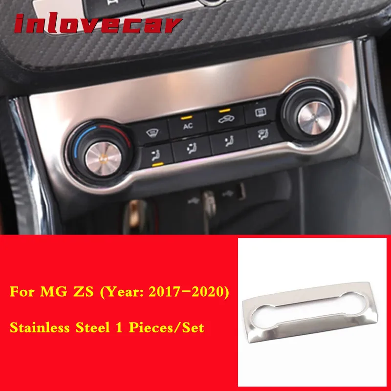 

For MG ZS 2017-2020 car center console frame decorative strip cover interior parts trim Stainless steel car-styling accessories