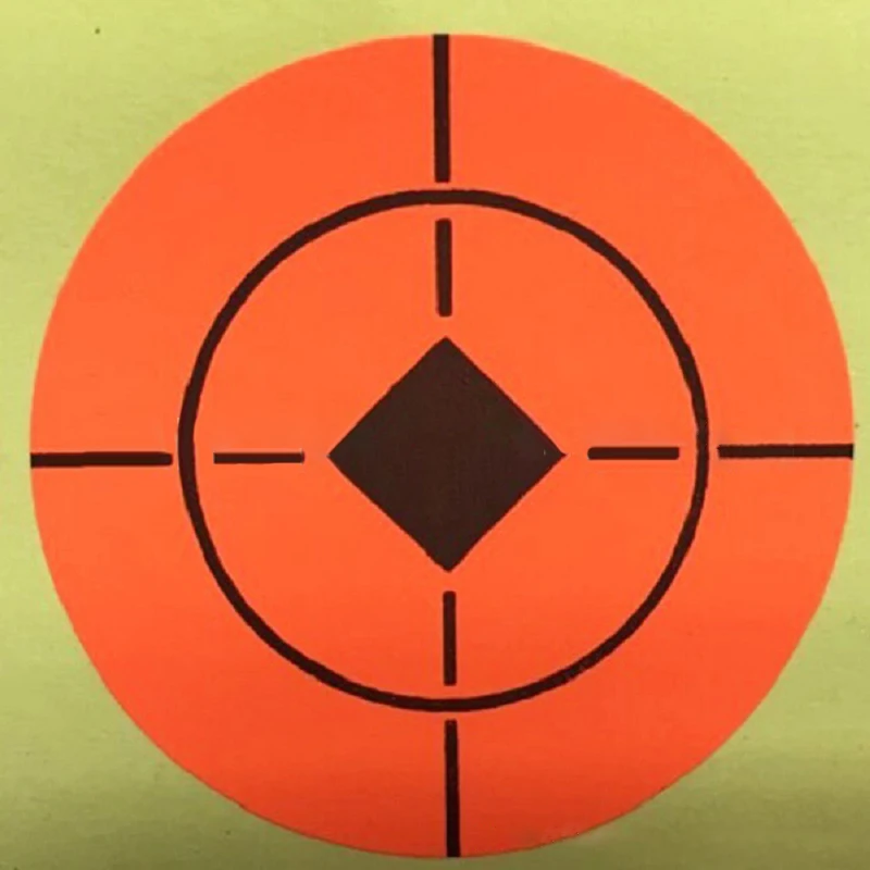 360x неоновые оранжевые самоклеющиеся Bullseye наклейки мишень для бумажная цель для стрельбы Accs