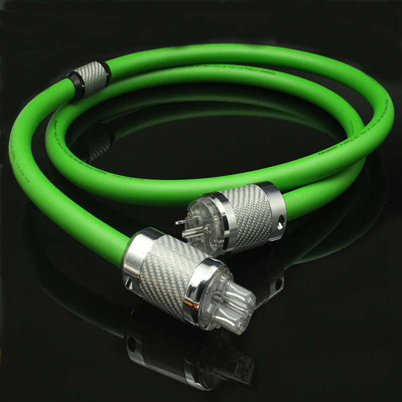 Hi-End 8N OCC посеребренный 6 ядер кабель питания из углеродного волокна штепсельная