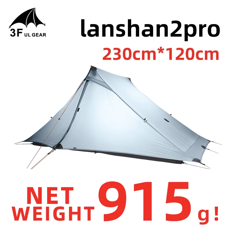 3F UL GEAR LanShan 2 pro палатка на человек для улицы Ультралегкая кемпинга 3 сезона