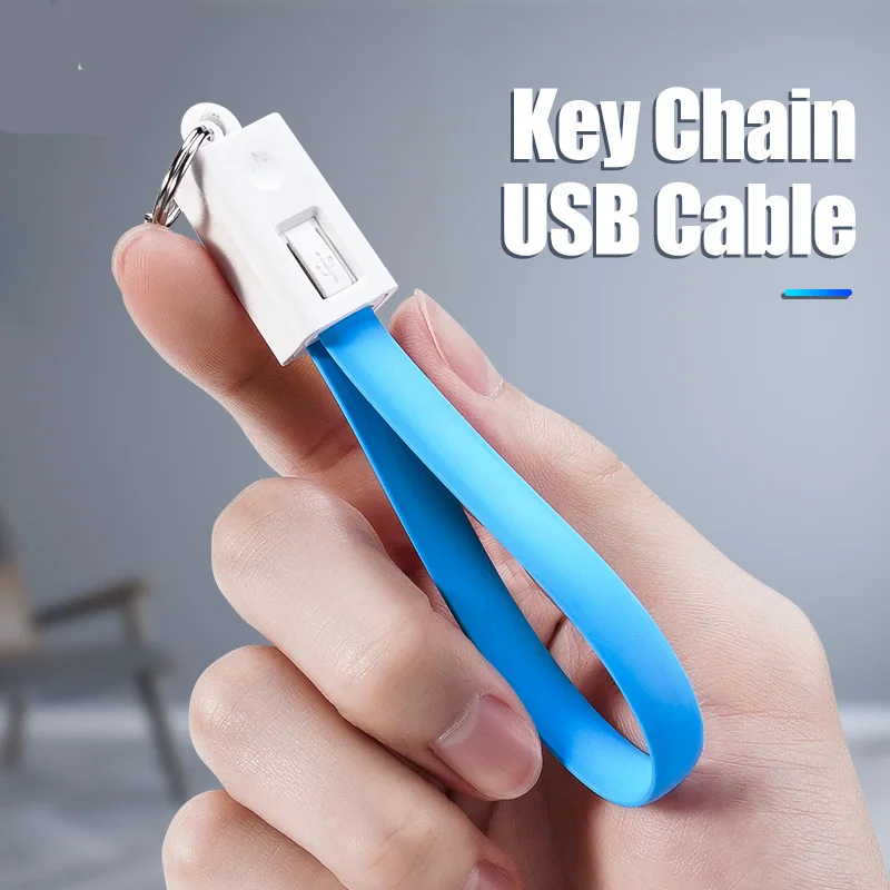 Симпатичный мини USB кабель для iPhone samsung huawei Micro USB для Xiaomi type C кабель фурнитура для брелоков для ключей портативный зарядный кабель