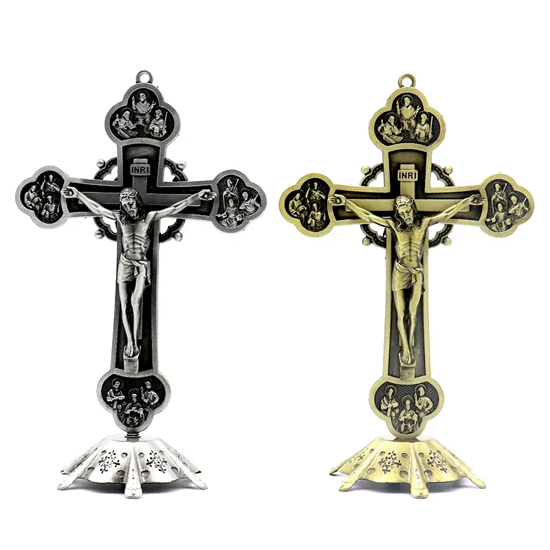 

Catholic christ Car decoration Religious Gifts Jesus Christ on Cross Statue Tabletop Ornaments Crucifix Cross Home Decor