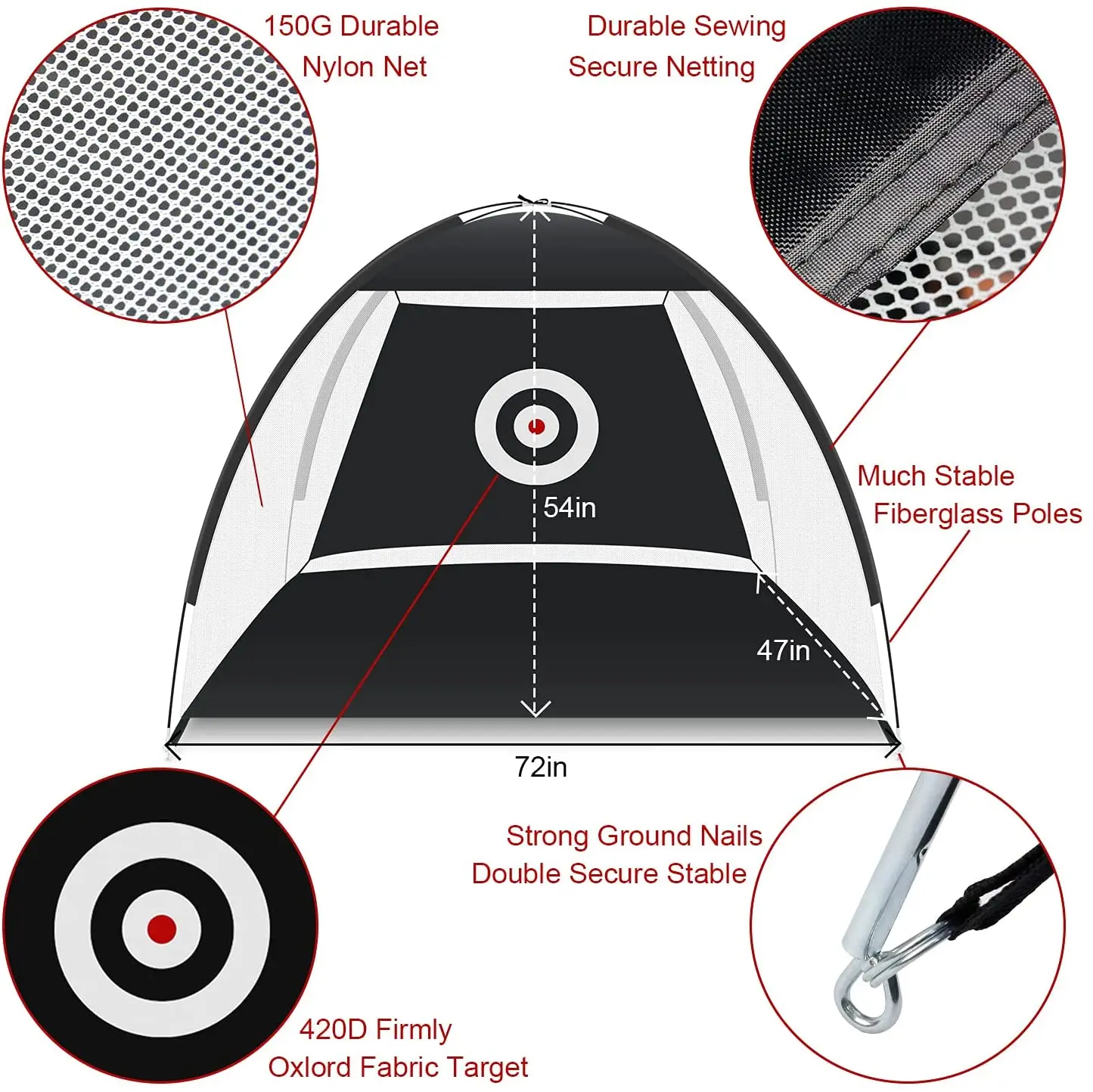 CRESTGOLF 2 м/3 м клетки для гольфа коврики тренировочный тренажер занятий в помещении