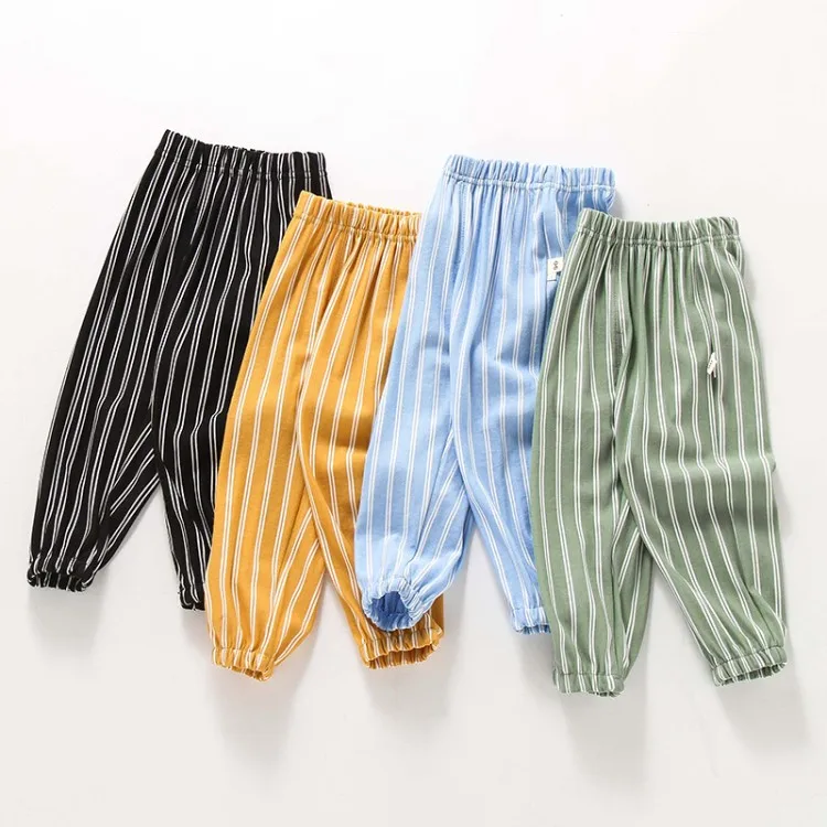 Модные летние спортивные штаны противомоскитные для девочек и мальчиков