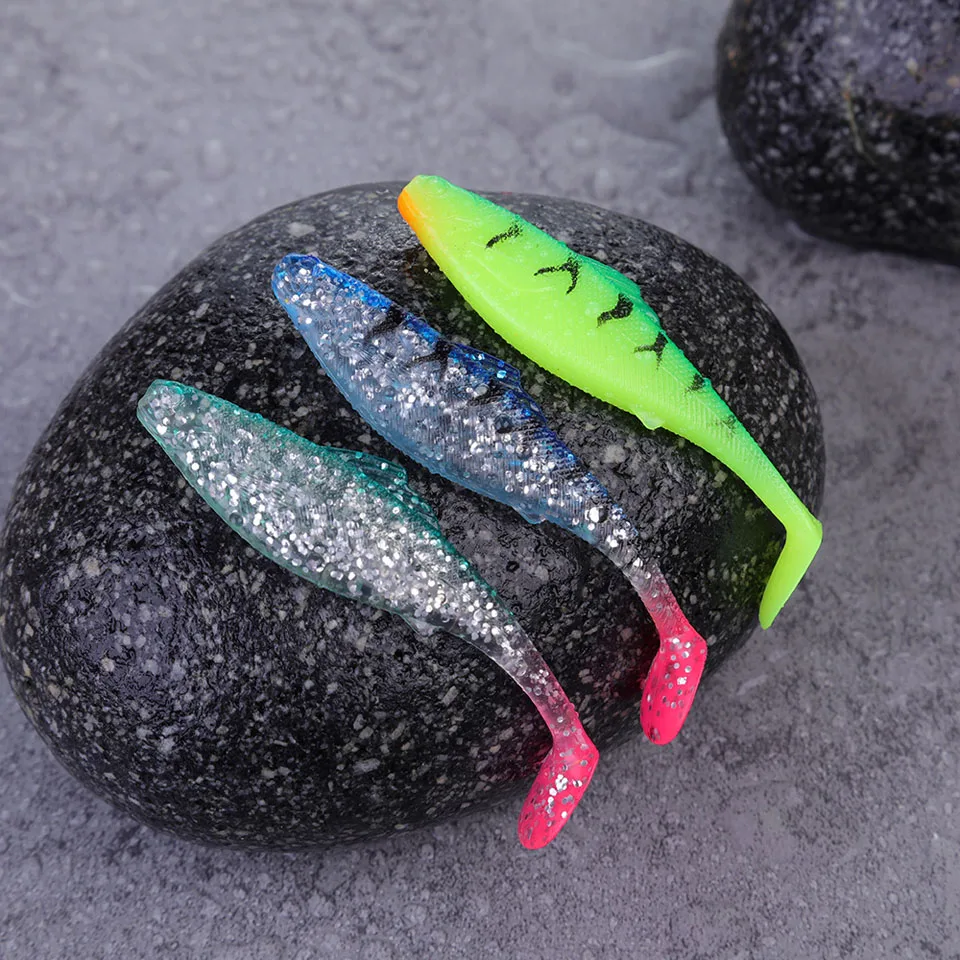WALK FISH 4 шт./лот приманка для рыбной ловли Мягкая 8 см 3 5 г мягкий червь свимбейт