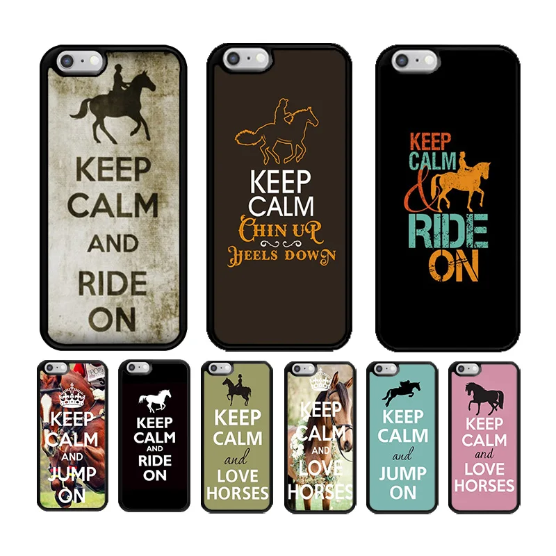 KETAOTAO Keep Calm and Ride On Love Pony Horse TPU Мягкий силиконовый чехол для телефона iPhone 5S 6S 8 Plus XR XS