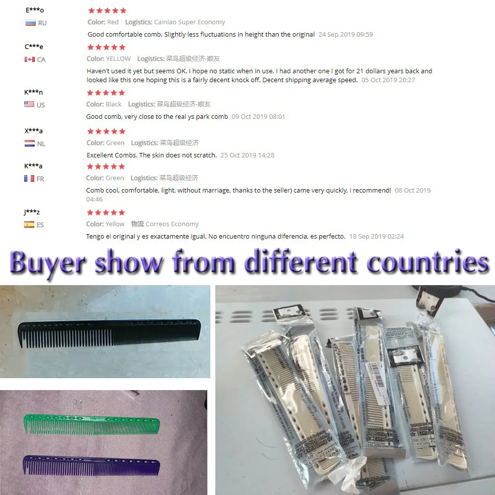 Профессиональные расчески для парикмахерских щетка стрижки волос 6 цветов