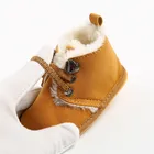 Обувь для новорожденных мальчиков, зимняя теплая плотная бархатная обувь для первых шагов, обувь для маленьких мальчиков, ботинки