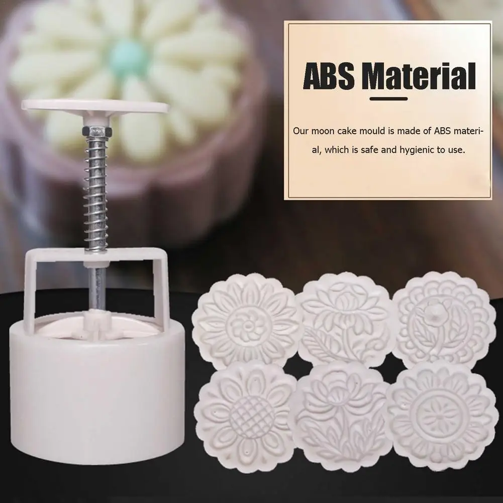 

6 шт./компл. форма в форме цветка moonторт 150 г Сделай Сам Ручной пресс ure помадка фотопластиковая пресс-форма для печенья инструмент для выпечк...