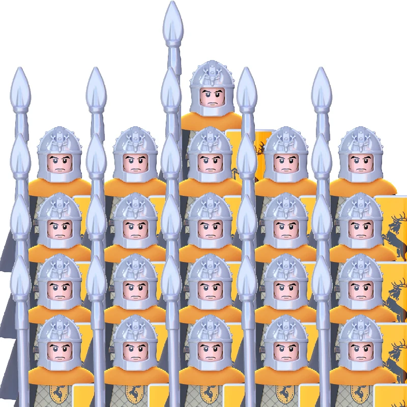 21 шт./партия Детский конструктор солдаты