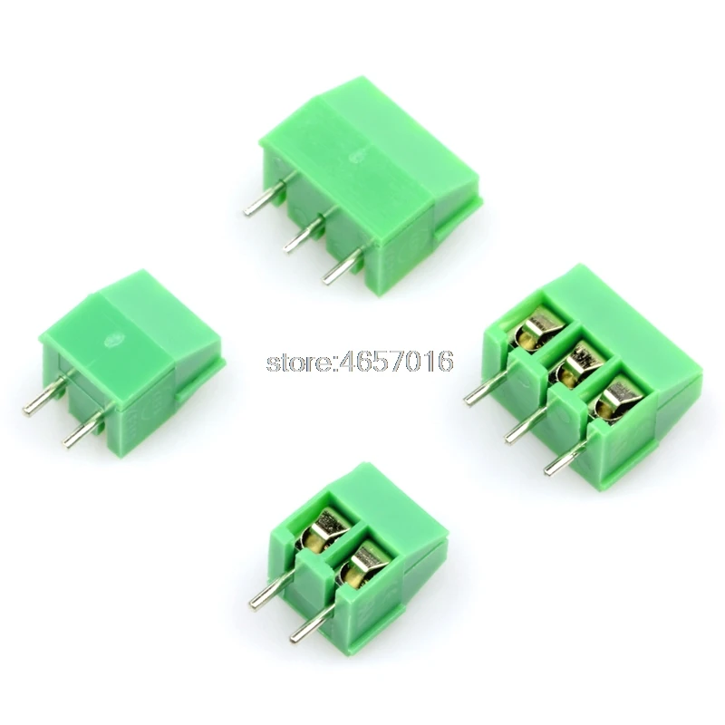 

100 шт./лот KF350-3.5-2P 3P KF350 2Pin 3Pin 3,5 мм прямой контакт PCB винтовой клеммный блок ROHS