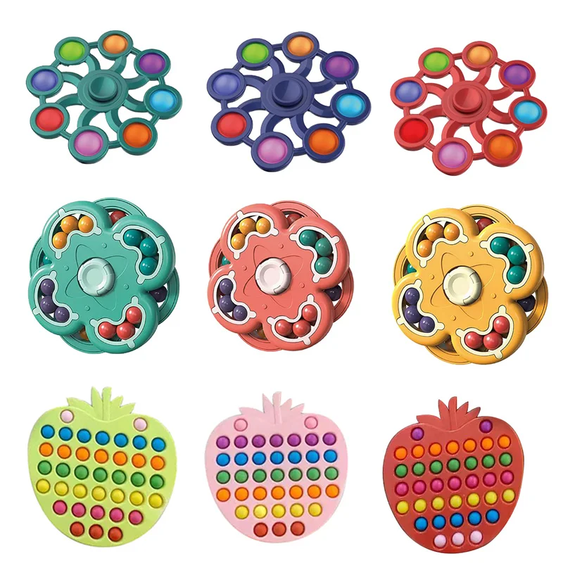 Juguetes sensoriales de burbujas para aliviar el estr&eacute;s, juguetes de silicona para aliviar la presi&oacute;n, Stres kabartma stres oyuncaklarri, env&iacute;o directo-2