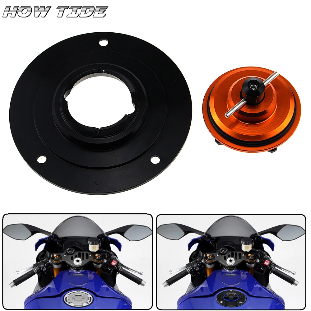 Алюминиевые бесключевые аксессуары для мотоциклов с ЧПУ крышка бензобака