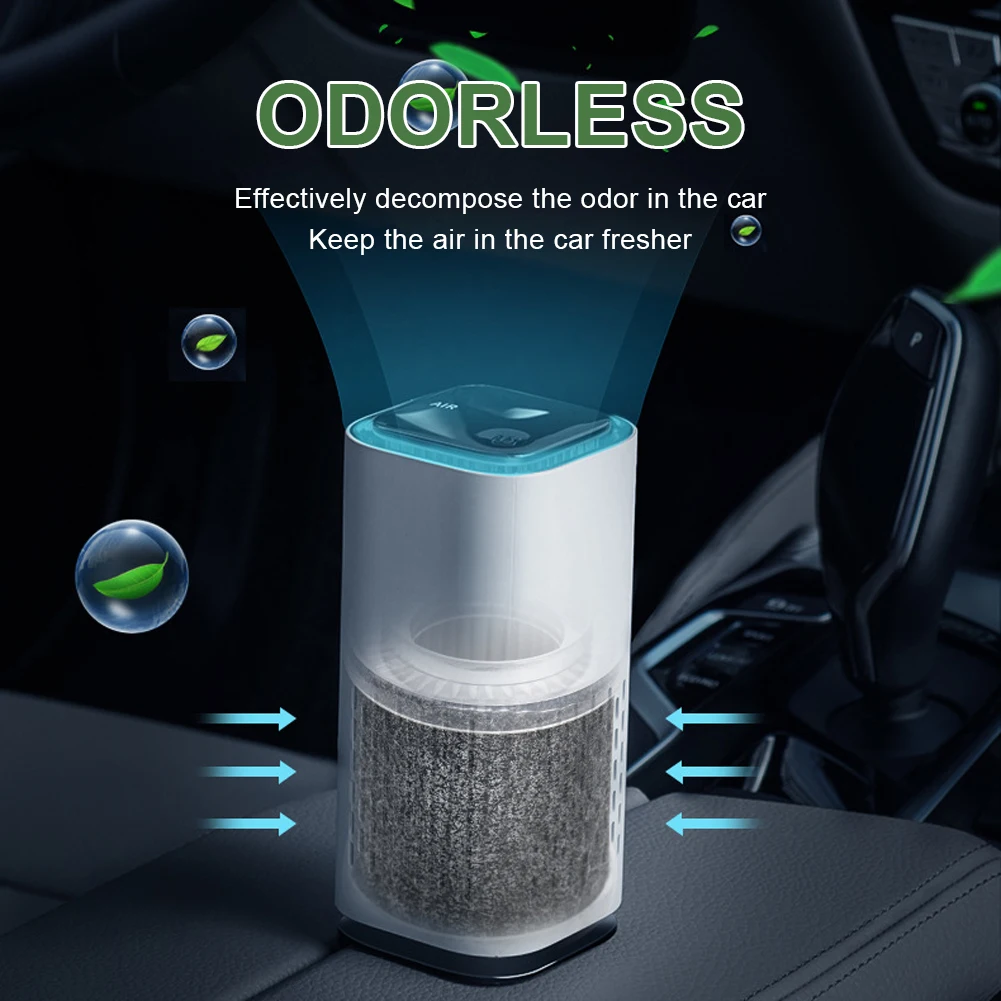 

Car Air Purifier Cleaner Negative Ion USB Mini Home Vehicle Air Cleaner Remove Formaldehyde Air Purifier Car Accessories