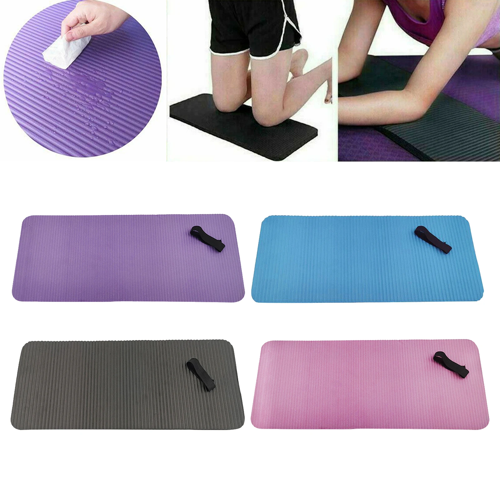 

Non-Slip Yoga Mat Knee Pad Thick for Exercise Fitness Plank Pilates Floor
