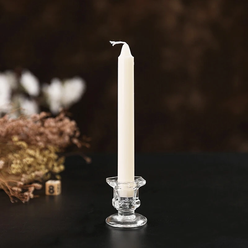 Стеклянный Подсвечник тонкий прозрачный Свадебный декор подсвечник набор | Дом и