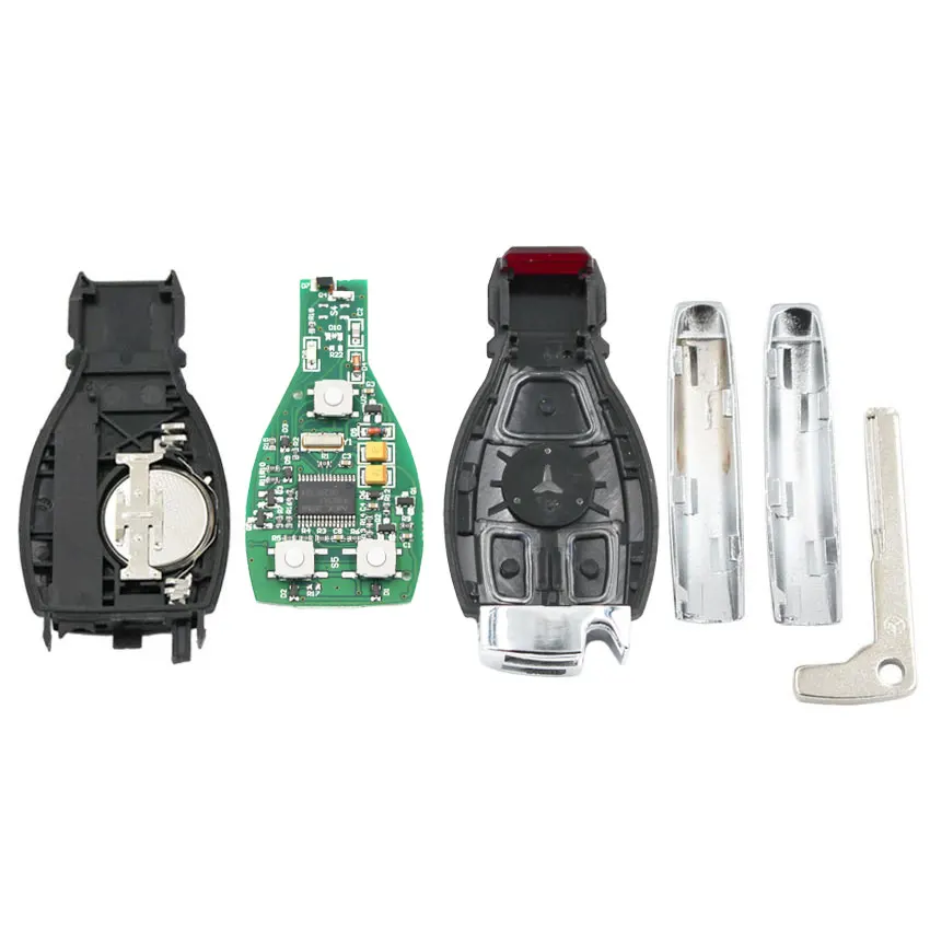 5PCS/LOT Smart Keyless Entry Remote Key Fob 3 Buttons 315MHz 433mhz for Mercedes-Benz 2000+ Support BGA/NEC with Battery Holder - купить по