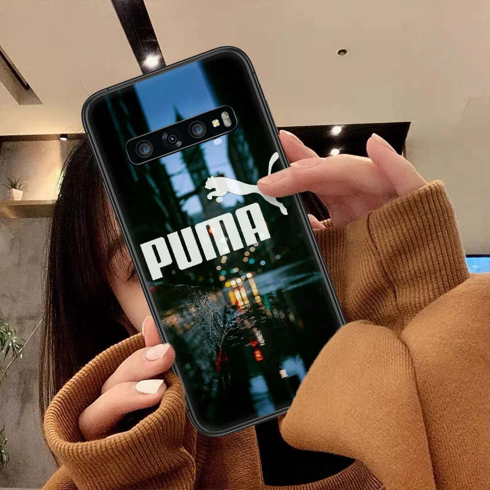 

Puma Sports Brand Phone Case For Samsung Galaxy Note S 8 9 10 20 Plus E Lite Uitra black Cover Luxury Coque Tpu Hoesjes Pretty