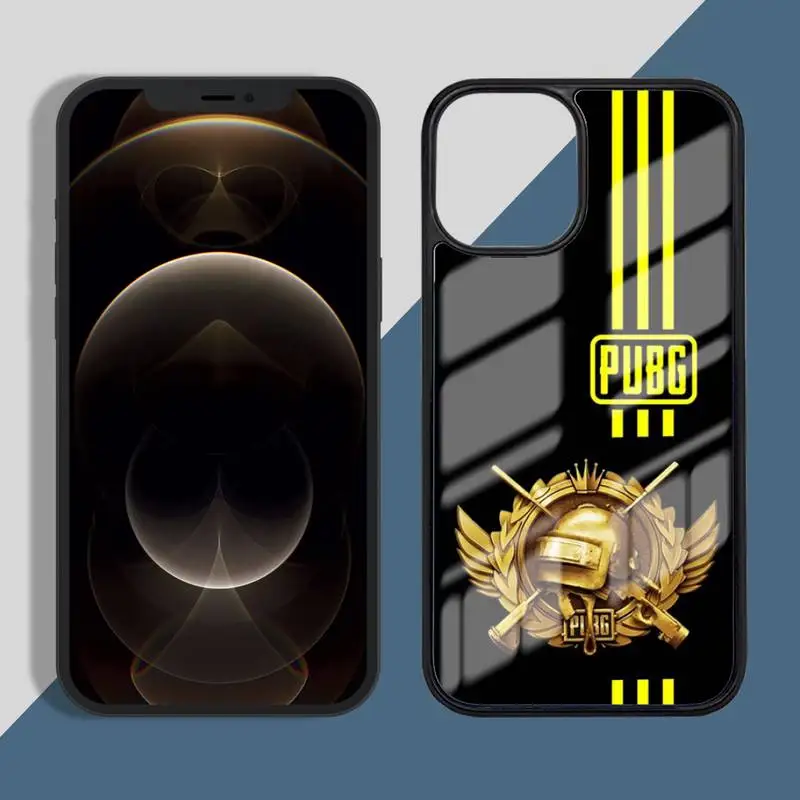 

Game PUBG Cool Pattern Phone Case for iPhone 11 12 pro XS MAX 8 7 6 6S Plus X 5S SE 2020 XR Hard PC