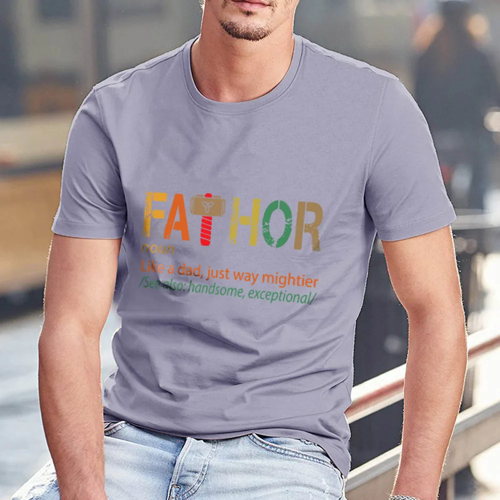 

Men's Summer Tee Casual Cozy Men's T Shirt Short Sleeve Round Neck Men's Tops