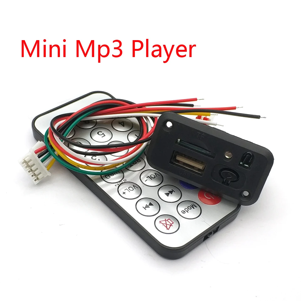 Автомобильный мини MP3 декодер 5 В/12 В плата USB TF U-Disk Reader mp3-плеер усилитель с