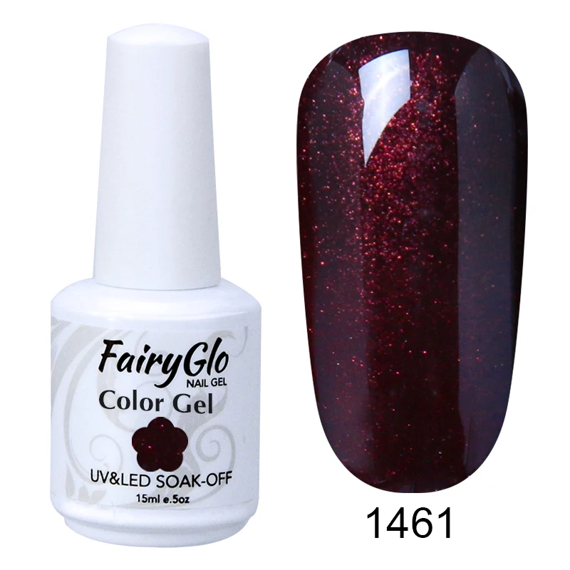 FairyGlo флуоресцентный неоновый УФ-гель для ногтей Дизайн ногтей гель лак замачиваемый Vernis полуперманентный лак для ногтей 15 мл - Цвет: 1461