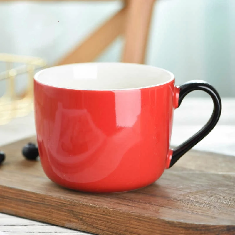 Керамическая суповая чашка для завтрака миска овсяной каши кофе молока чая