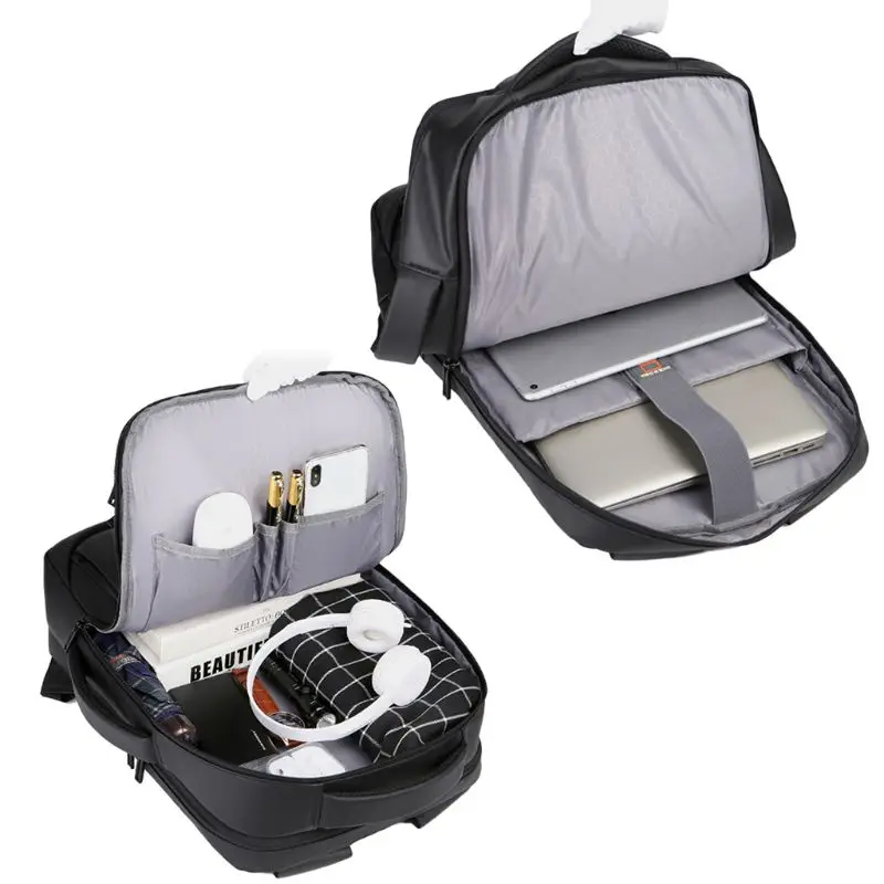 

Anti Theft Backpack for Men Waterproof Travel Backpack with USB Charging Port Fits 15.6 Inch Laptop