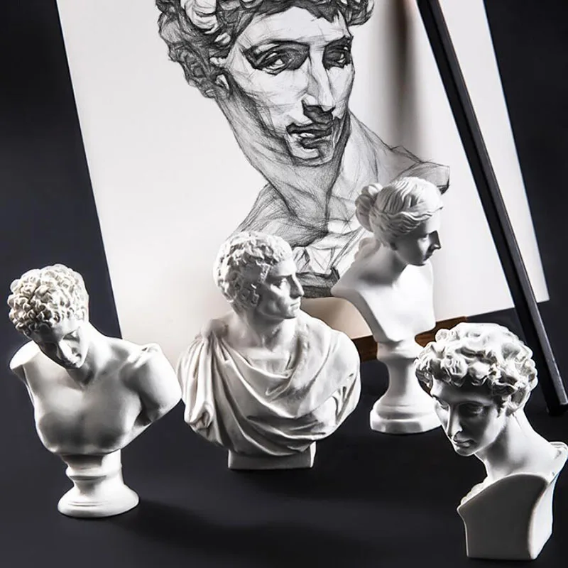 Статуэтки персонажей греческого героя скульптурная статуэтка гипсовый бюст