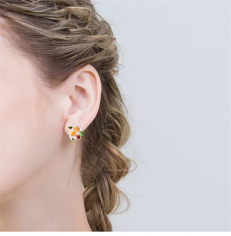 Корейские модные темпераментные серьги с бриллиантами без пирсинга женские