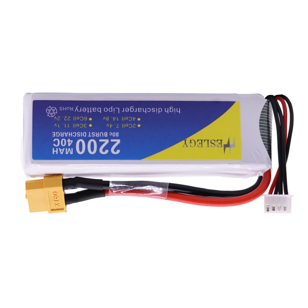 LiPo аккумулятор XT60/T/JST 11 1 В 2200 мАч 3S разъем для радиоуправляемого автомобиля