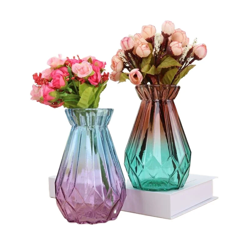 

Stained glass vase flower arrangement hydroponic simple creative glass vase vases vase decoration household