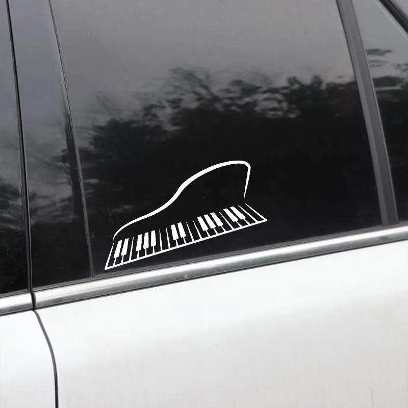 YJZT 18 3 см * 7 абстракция Пианино музыкальный инструмент Pianoforte виниловая наклейка