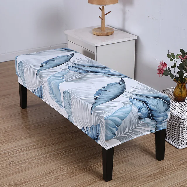 

Geometry Long Bench Cover Elastic Stretch Chair Covers for Living Room Kitchen Bedroom Piano Bench Slipcover Seat Protector