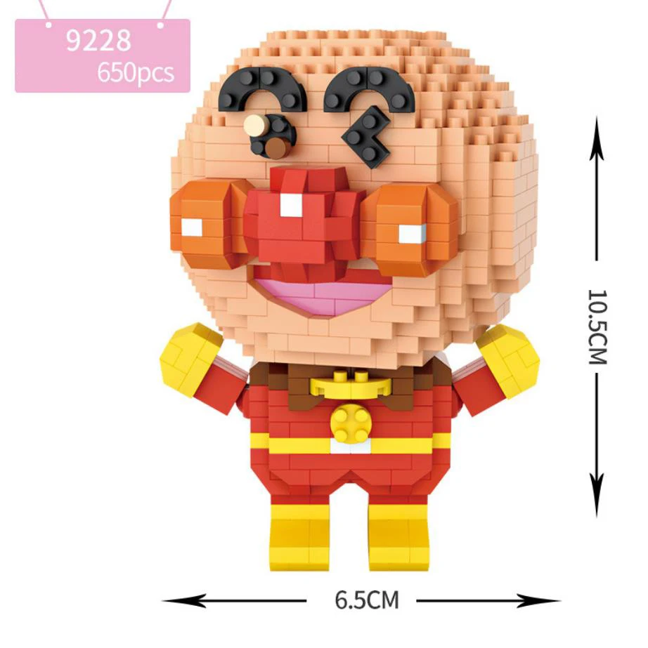Классические Японские Мультяшные фигурки Anpanman микро Алмазный конструктор