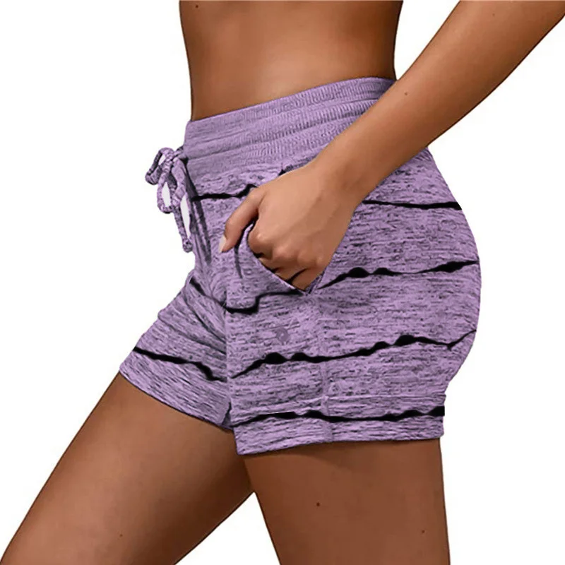 

Women Fashion Stripe Short Loose Mini Short Pants Cargo Shorts Ladies y2k Girls Summer Streetwear Drawstring Home Shorts D30