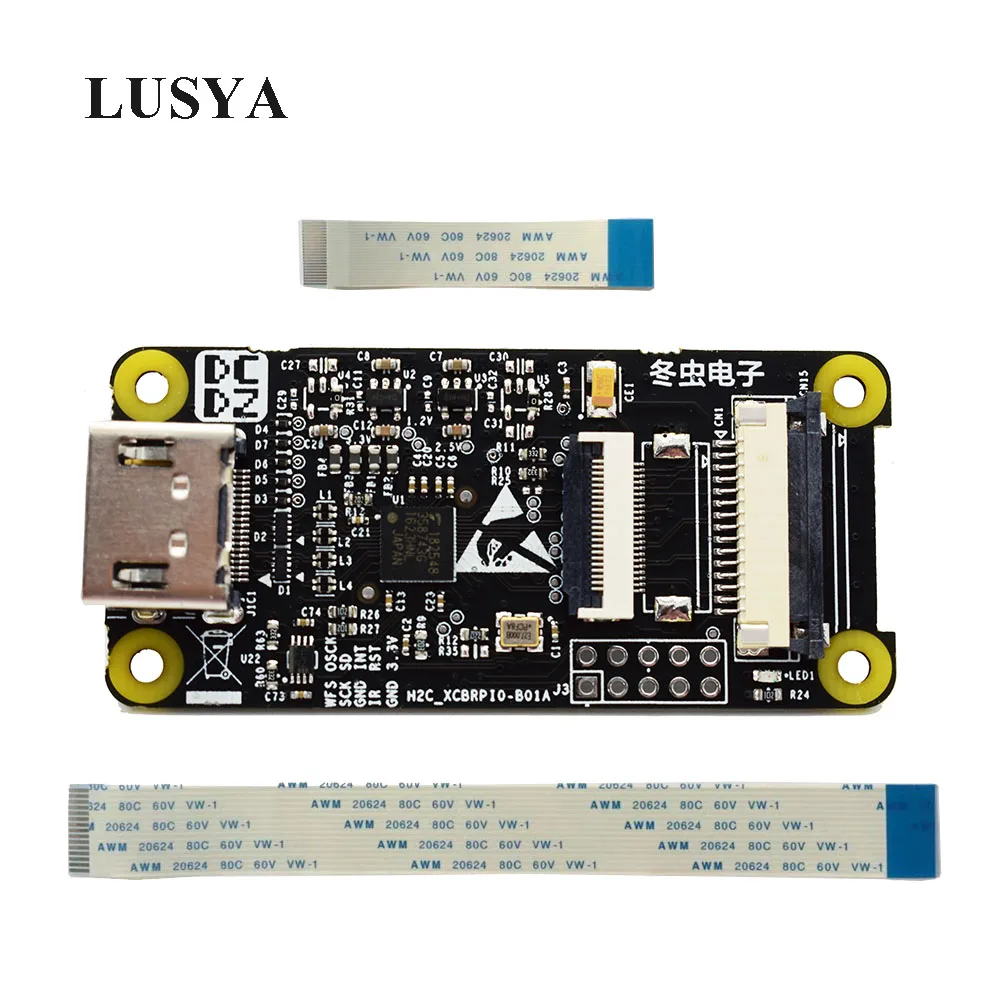 Lusya обновленная версия Raspberry Pi HDMI адаптер плата HDMI интерфейс для CSI-2 TC358743XBG для 3B 3B+ ZERO G11-011