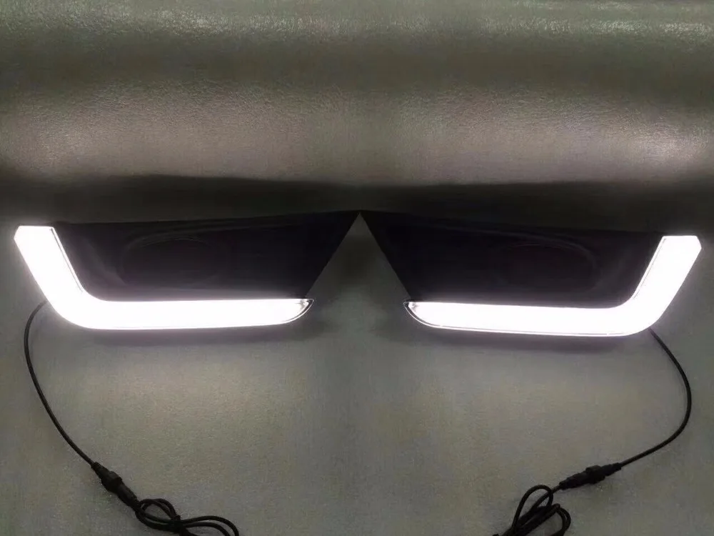 

Eosuns Led Daytime Running Light Drl for Honda Crv 2017 2018, Wireless Switch, Yellow Turn Signal, Dim Control