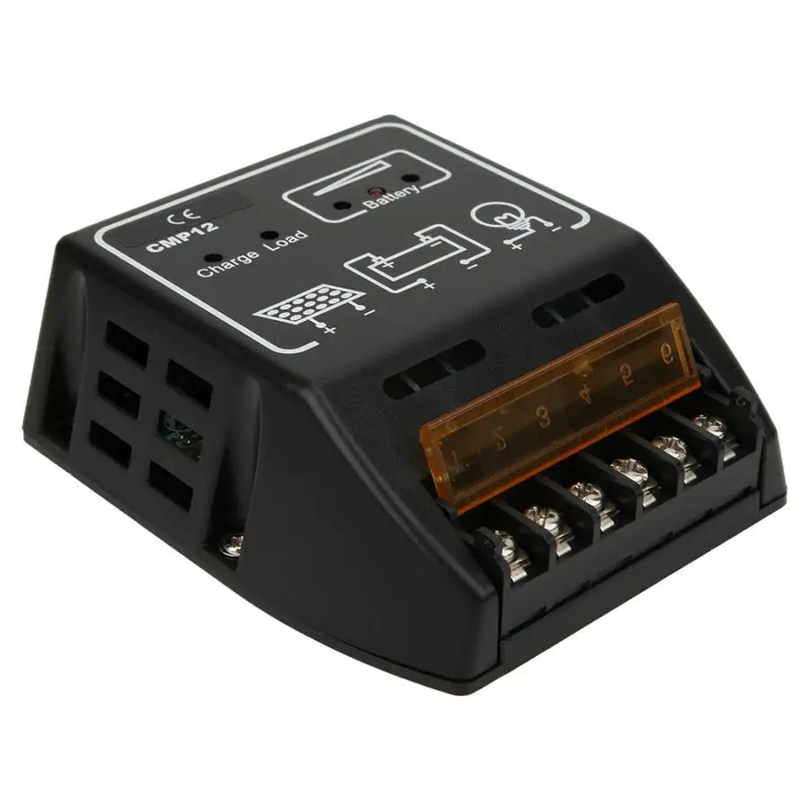 За максимальной точкой мощности Солнечный контроллер заряда черного цвета с