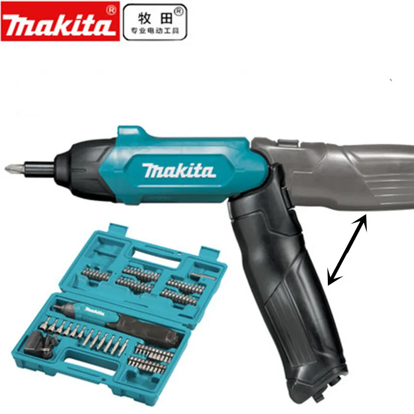 

Makita DF001DW 3.6V Li-Ion Cordless 1/4" Screwdriver Kit W/ 81 pc bits drill