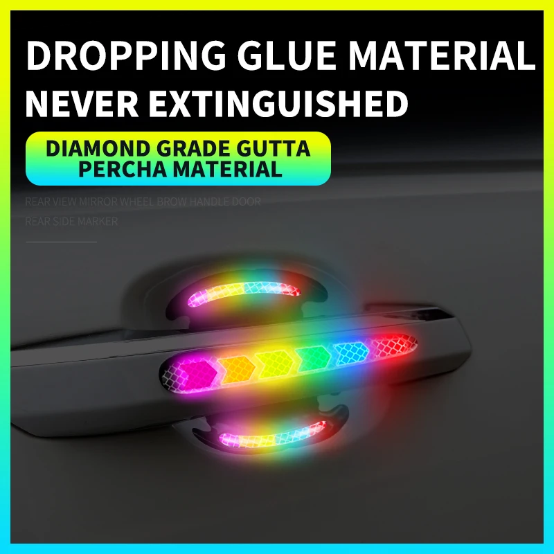 New падения клей Светоотражающая наклейка для автомобиля Предупреждение ленты Не