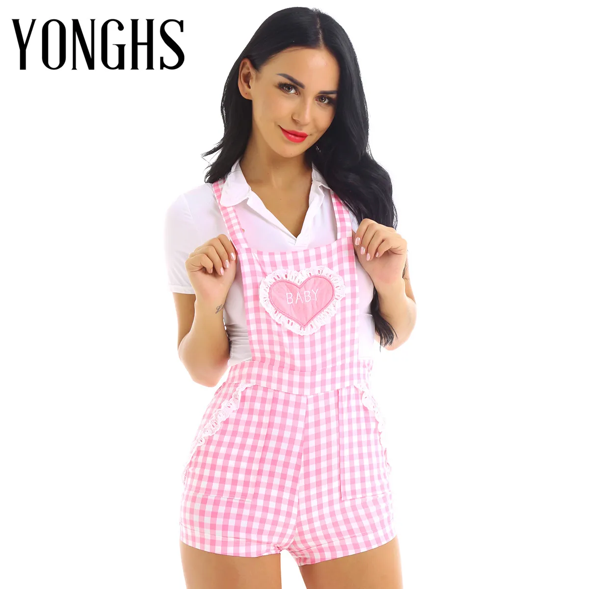 Женское школьное боди для девочек милый комбинезон с регулируемыми лямками