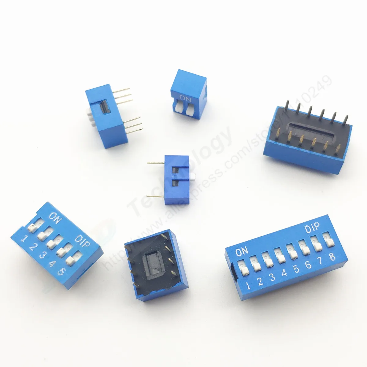 DIP переключатель DS 1 2 3 4 5 6 8 режимов 54 мм синий электронный 20 шт./лот|way switch|switch blueswitch