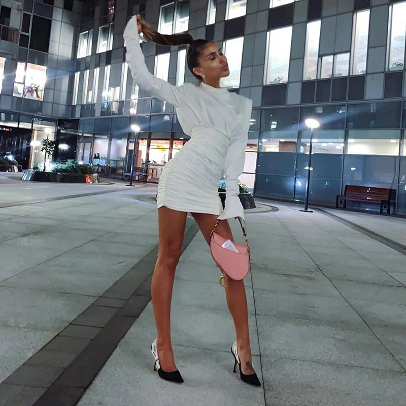 Женское облегающее мини-платье Townlike креативные вечерние платья с длинными
