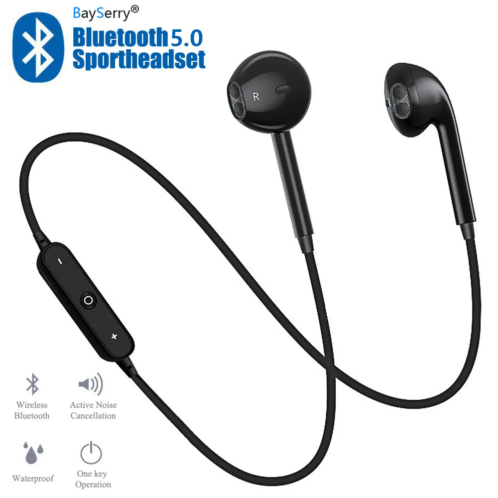 S6 беспроводные наушники гарнитура свободные руки спортивные с шейным ремешком