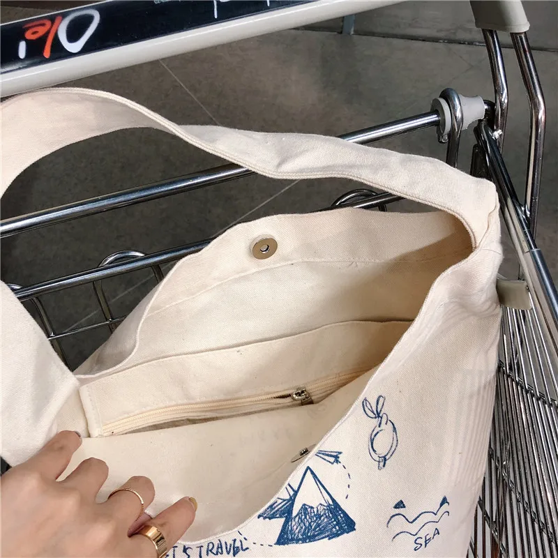 Садовая дневная Боковая Сумка Женская Студенческая Веселая мультяшная сумка с