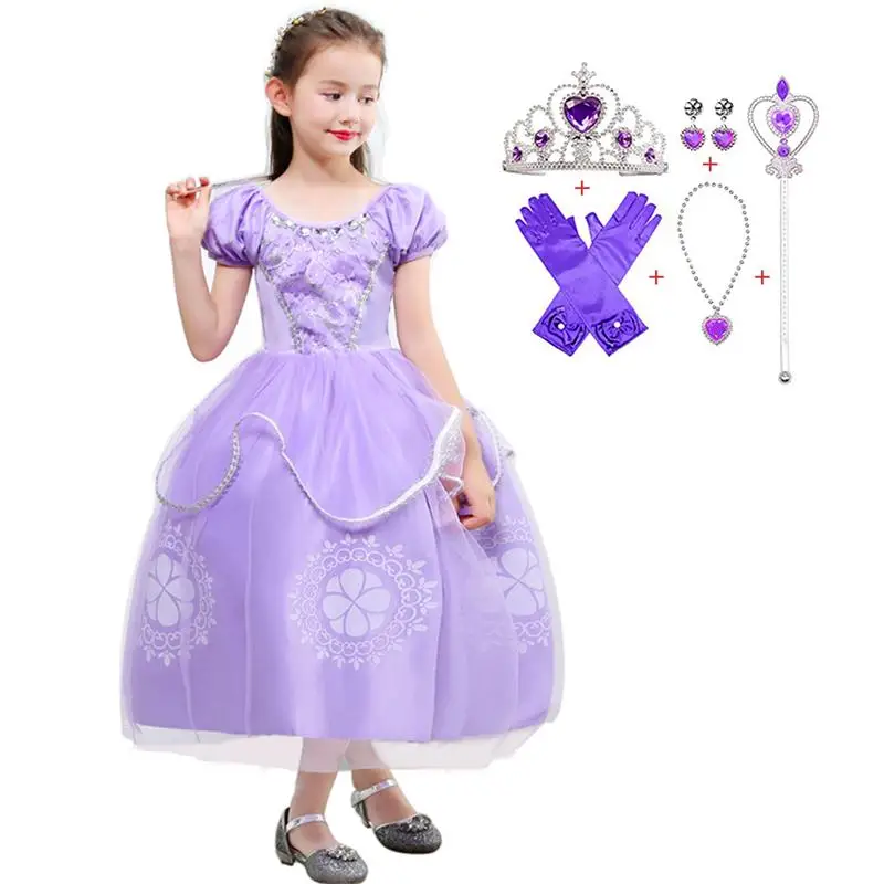 Детский длинный костюм принцессы на Возраст 3-10 лет | Детская одежда и обувь