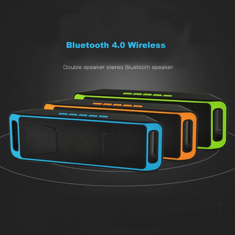 Портативный беспроводной Bluetooth Колонка динамик стерео сабвуфер поддержка USB