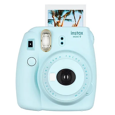 ice Blue Оригинальная фотокамера Fujifilm Fuji Instax Mini 9+ 20 листов пленки Fujifilm Instax Mini 8/9 - Цвет: ice Blue